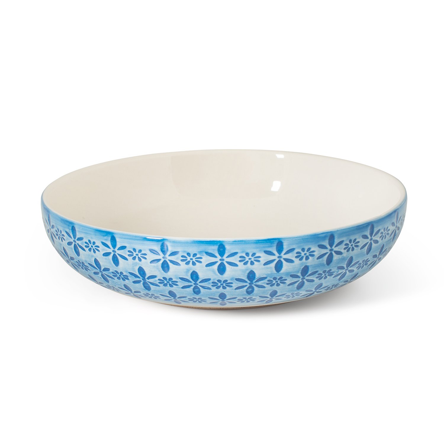 BLISSHOME NADIYA SUPPER BOWL EMBOSSED BLUE SET (12 SETS) RRP £300.00