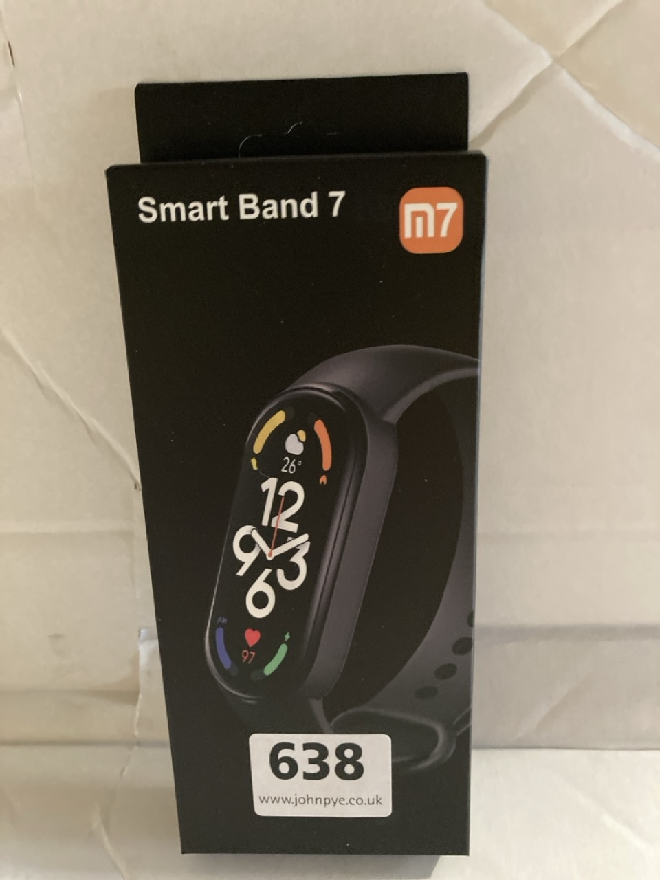 3 X M7 SMART BAND 7 UP TO 30 WORKOUT MODES, WATER RESISTANT TO 50 METRES, SLEEP/BLOOD OXYGEN/STRESS AND BREATH MONITORING, 0.96" FULL AMOLED DISPLAY.SILICONE STRAP