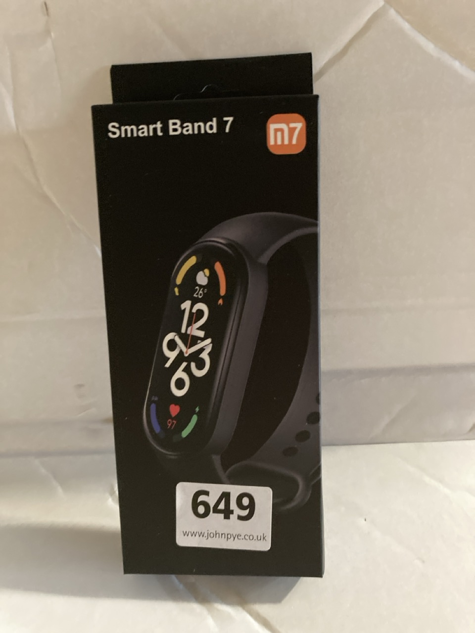 3 X M7 SMART BAND 7 UP TO 30 WORKOUT MODES, WATER RESISTANT TO 50 METRES, SLEEP/BLOOD OXYGEN/STRESS AND BREATH MONITORING, 0.96" FULL AMOLED DISPLAY.SILICONE STRAP