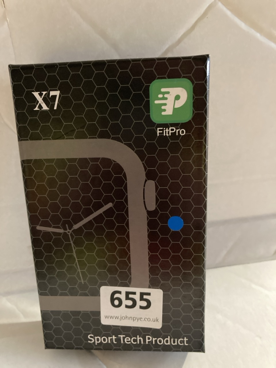 3 X SMARTWATCH "FITPRO X7" WITH BLUETOOTH 4.0, HEART RATE METER, BLOOD PRESSURE METER, SPORT MODE, CAMERA CONTROL AND ALARM. COMPATIBLE WITH ANDROID AND IOS. IN BOX.