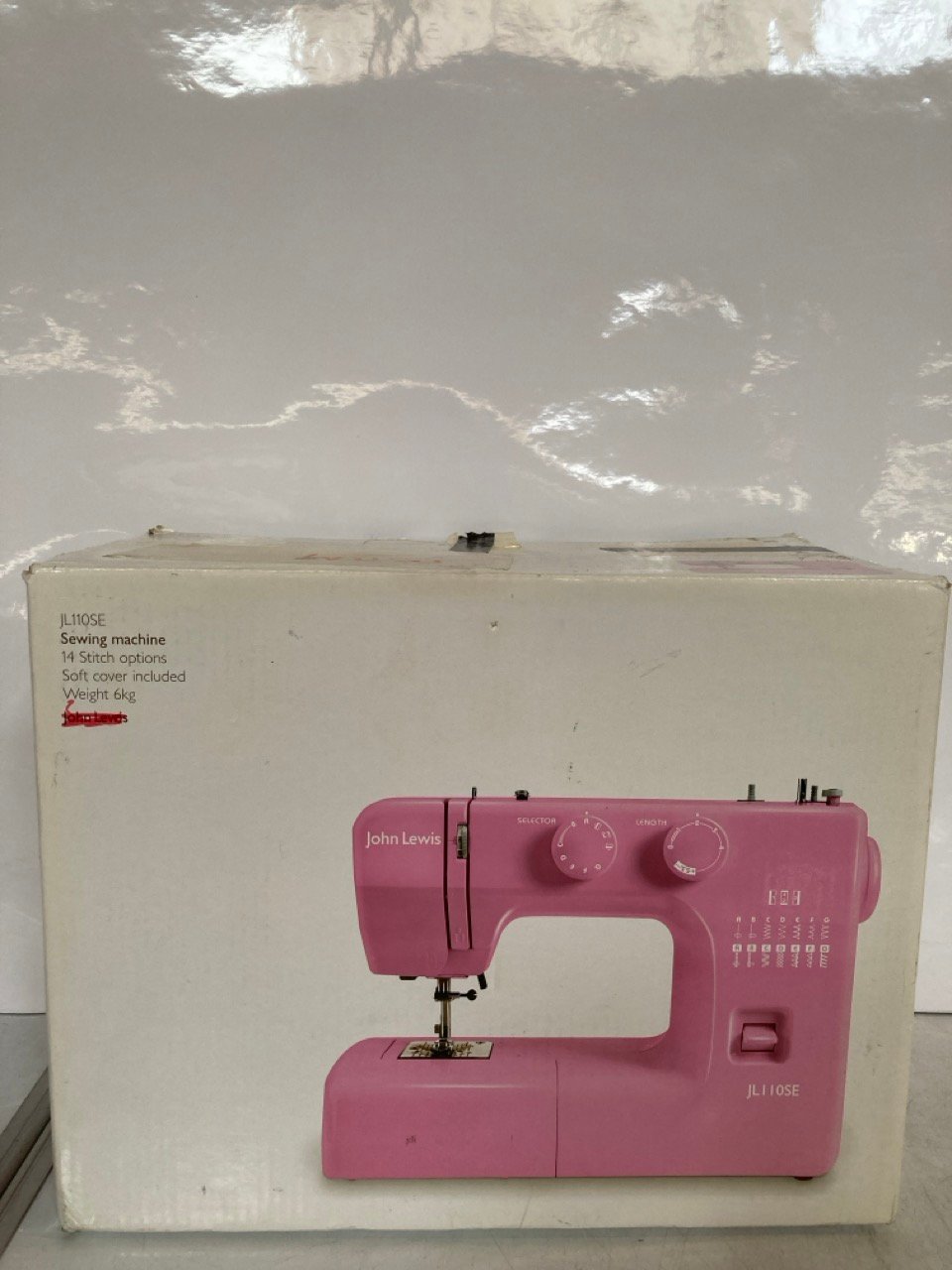 1 X JOHN LEWIS SEWING MACHINE, SOFT COVER INCLUDED, JL110SE