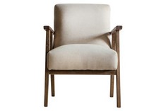 NEYLAND ARMCHAIR IN NATURAL LINEN RRP £625 (COLLECTION OR OPTIONAL DELIVERY)