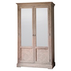 MUSTIQUE 2 MIRROR DOOR WARDROBE IN MINDY ASH/GLASS RRP £299 (BOX'S 1/3, 2/3 & 3/3) (COLLECTION OR OPTIONAL DELIVERY)