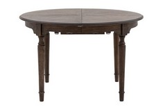 MADISON EXTENDING ROUND DINING TABLE IN COFFEE RRP £1249.95 (COLLECTION OR OPTIONAL DELIVERY)
