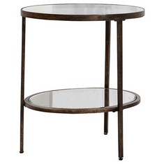 HUDSON SIDE TABLE IN BRONZE RRP £249 (COLLECTION OR OPTIONAL DELIVERY)