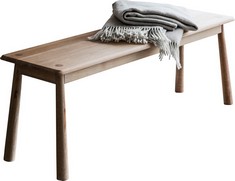WYCOMBE DINING BENCH IN OAK RRP £375 (COLLECTION OR OPTIONAL DELIVERY)