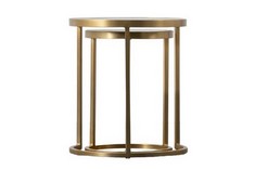 ROWE NEST OF TWO TABLES GOLD RRP £249 (COLLECTION OR OPTIONAL DELIVERY)