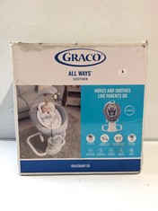 GRACO ALL WAYS SOOTHER BABY SWING - RRP £175 (DELIVERY ONLY)