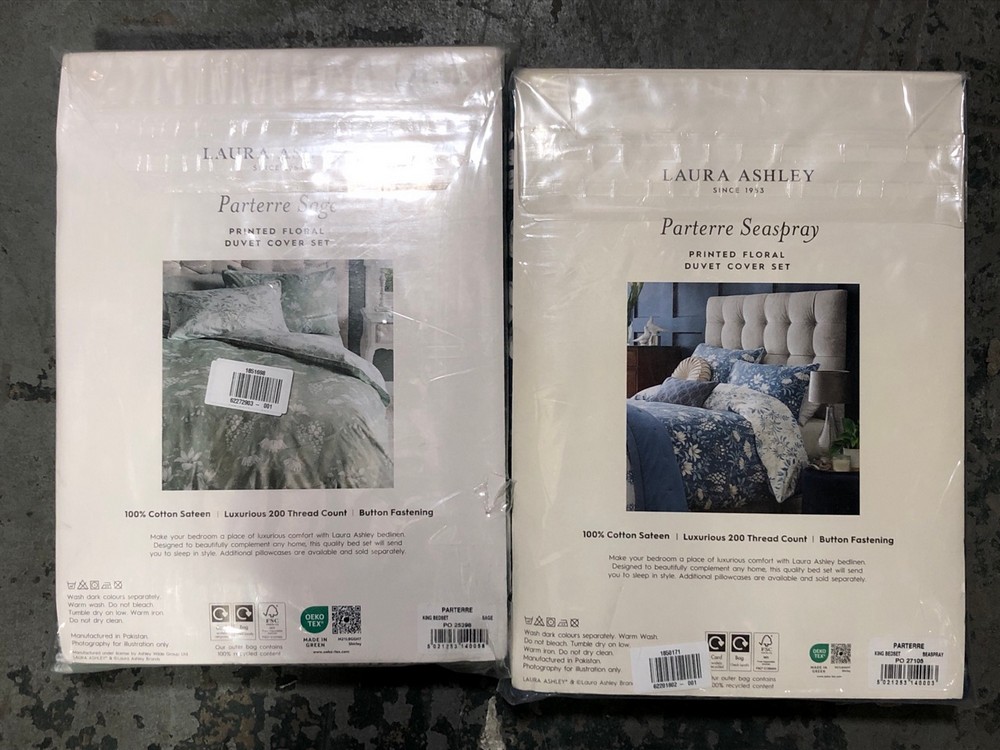 John Pye Auctions 2 X LAURA ASHLEY KING DUVET COVER SETS MIXED