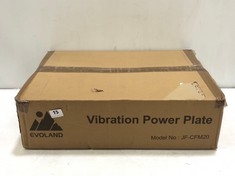 EVOLAND VIBRATION POWER PLATE - MODEL NO. JF-CFM20 - RRP £109 (DELIVERY ONLY)