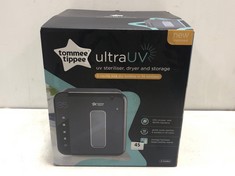 TOMMEE TIPPEE ULTRA UV 3-IN-1 STERILIZER, DRYER AND STORAGE MACHINE BLACK - RRP £100 (DELIVERY ONLY)