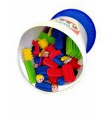 4 X EDUCATION ESSENTIALS STICKLE BRICK BUCKET - RRP £112 (DELIVERY ONLY)