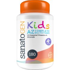 38 X SANATOGEN KIDS A-Z COMPLETE MULTIVITAMIN CHEWABLE DAILY SUPPLEMENT - 180 SUGAR-FREE TABLETS. (DELIVERY ONLY)