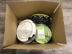 BOX OF ASSORTED ITEMS TO INCLUDE ELECTRIQ ROBOT HOOVER ROBOT VACUUM. [JPTC67531] (DELIVERY ONLY)