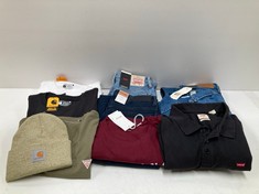 10 X BRANDED GARMENTS VARIOUS MODELS AND SIZES INCLUDING BLACK CARHARTT T-SHIRT SIZE S - LOCATION 29A.