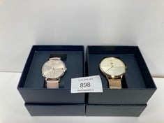 WATCH TOMMY HILFIGER GOLD COLOUR MODEL TH.420.3.34.3038 PINK AND SILVER COLOUR MODEL TH.343.3.14.2396 - LOCATION 6C.