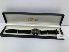 LOTUS WATCH BLACK AND SILVER COLOUR MODEL 15961 - LOCATION 2C.