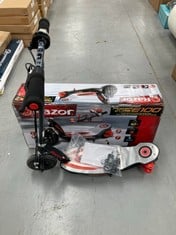 RAZOR POWER CORE E100, UNISEX YOUTH ELECTRIC SCOOTER, RED, 85.7 X 42 X 89.2 CM.