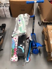 5 X CHILDREN'S ITEMS INCLUDING SCOOTERS FOR CHILDREN .