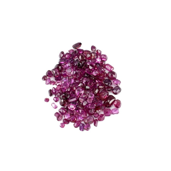 21.95ct Ruby Faceted Mixed-cut Parcel of Gemstones, Mixed