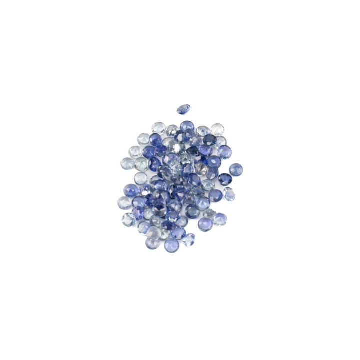 12.57ct Sapphire Faceted Round-cut Parcel of Gemstones, 3mm