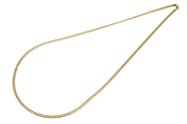 9ct Yellow Gold Curb Chain, 59cm, 14.9g.  Auction Guide: £300-£400 (VAT Only Payable on Buyers Premium)
