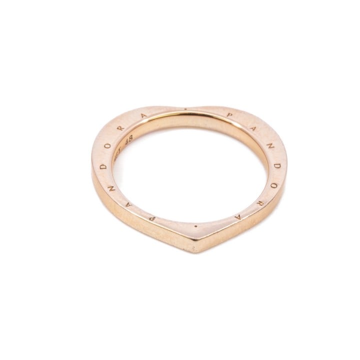 Pandora 9K Rose M1 Heart Ring, Size I, 2g (VAT Only Payable on Buyers Premium)
