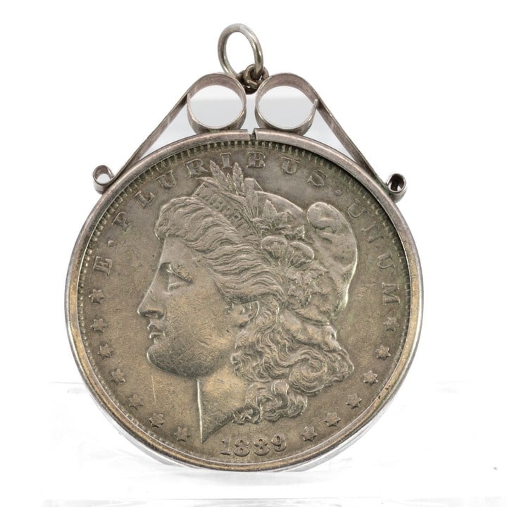 Silver USA Dollar Pendant, 3.8cm, 30.5g (VAT Only Payable on Buyers Premium)