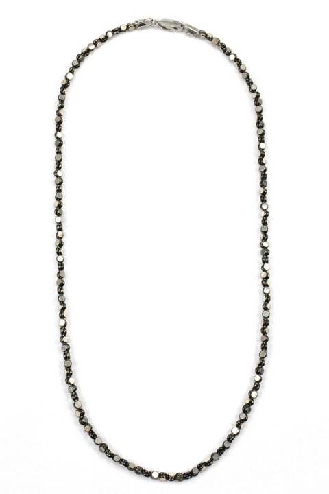 Silver Black Mirror Chain, 40cm, 8.4g