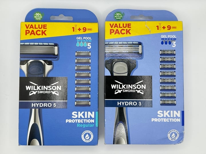 Wilkinson Sword Hydro 5 Value Pack 1 Razor 9 Replacement Blades, Wilkinson Sword Hydro 3 Value Pack 1 Razor 9 Replacement Blades  (VAT ONLY PAYABLE ON BUYERS PREMIUM) (18+ ID REQUIRED)