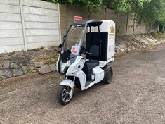 2023 AIDEA AA-CARGO ELECTRIC PASSENGER TRICYCLE BEARING REGISTRATION FJ23BNL (APPROX 3,581 MILES) AN ADDITIONAL FEE OF £25.00 IS TO BE APPLIED TO THE END TOTAL FOR A REPLACEMENT V5. PLEASE NOTE THIS