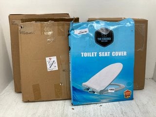 4 X ASSORTED HOUSEHOLD ITEMS TO INCLUDE THE EDGEBOX TOILET SEAT COVER: LOCATION - C15