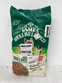 JAMES WELLBELOVED ADULT SMALL BREED CHICKEN AND RICE DOG FOOD - BBE: 31.08.2024: LOCATION - D15