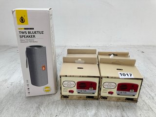 QTY OF ASSORTED HOUSEHOLD ITEMS TO INCLUDE BTS SPEAKER F4307 IN RED: LOCATION - D15