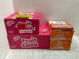 QTY OF ASSORTED FOOD ITEMS TO INCLUDE QTY OF BARRATTS 160G FRUIT SALAD CREATIONS - BBE: 05.2024: LOCATION - A1