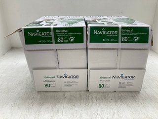 2 X BOXES OF NAVIGATOR UNIVERSAL A4 PAPER IN WHITE: LOCATION - D12