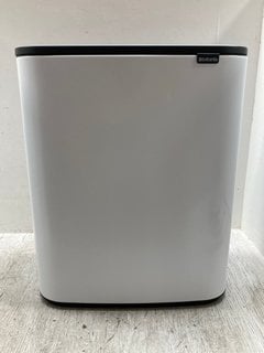 BRABANTIA BO TOUCH 60 LITRE TOUCH BIN WITH 1 INNER BUCKET IN FRESH WHITE: LOCATION - A3