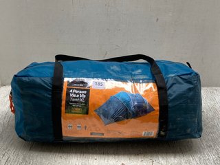 4 PERSON VIS A VIS TENT XL IN GREEN AND BLUE: LOCATION - A5