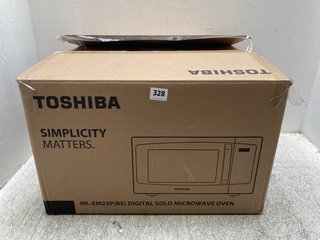 TOSHIBA ML-EM23P DIGITAL SOLO MICROWAVE OVEN IN BLACK: LOCATION - A13