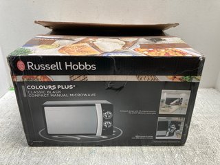RUSSELL HOBBS CLASSIC BLACK COMPACT MANUAL MICROWAVE: LOCATION - A14
