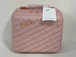 TED BAKER BELLE HARD VANITY BAG IN PINK - RRP: £150: LOCATION - FRONT BOOTH