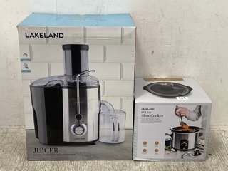 1.5 LITRE SLOW COOKER TO ALSO INCLUDE 800W JUICER WITH 1.5 LITRE PULP CONTAINER: LOCATION - B13