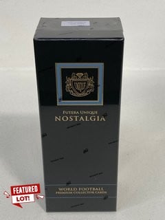 FUTERA UNIQUE LIMITED RELEASE NOSTALGIA WORLD FOOTBALL PREMIUM COLLECTOR CARDS 4PK (SEALED) - RRP: £385: LOCATION - FRONT BOOTH