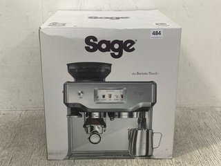 SAGE THE BARISTA TOUCH BEAN TO CUP COFFEE MACHINE - MODEL: SES88OBSS - RRP £1049.95: LOCATION - B10