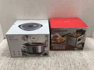 COMPACT DEEP FAT FRYER TO ALSO INCLUDE 3.5 LITRE SLOW COOKER: LOCATION - B9