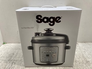 SAGE THE FAST SLOW GO MULTI SMART COOKER - MODEL: SPR68OBSS - RRP £169.95: LOCATION - B9