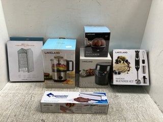 QTY OF ASSORTED KITCHEN ITEMS TO INCLUDE MINI PROCESSOR & ELECTRIC EGG COOKER: LOCATION - B7