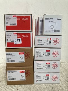 QTY OF ASSORTED DIY ITEMS TO INCLUDE DANFOSS DRAIN-OFF TAIL PIECE 003L0105 AND DANFOSS SOLENOID VALVE EV220B: LOCATION - C1