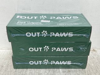 3 X BOXES OF 400 OUT PAWS PET WIPES: LOCATION - C5