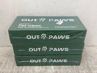 3 X BOXES OF 400 OUT PAWS PET WIPES: LOCATION - C6